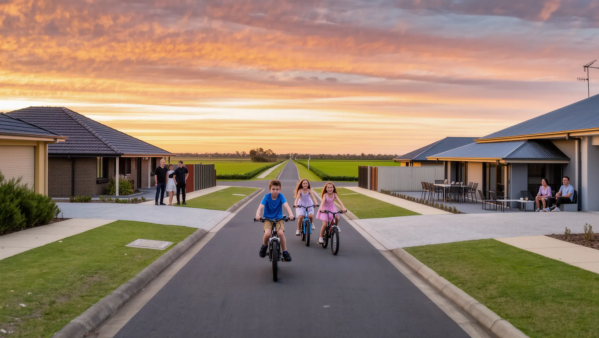 Streetscape artist's impression at Bulmans Road, Harkness